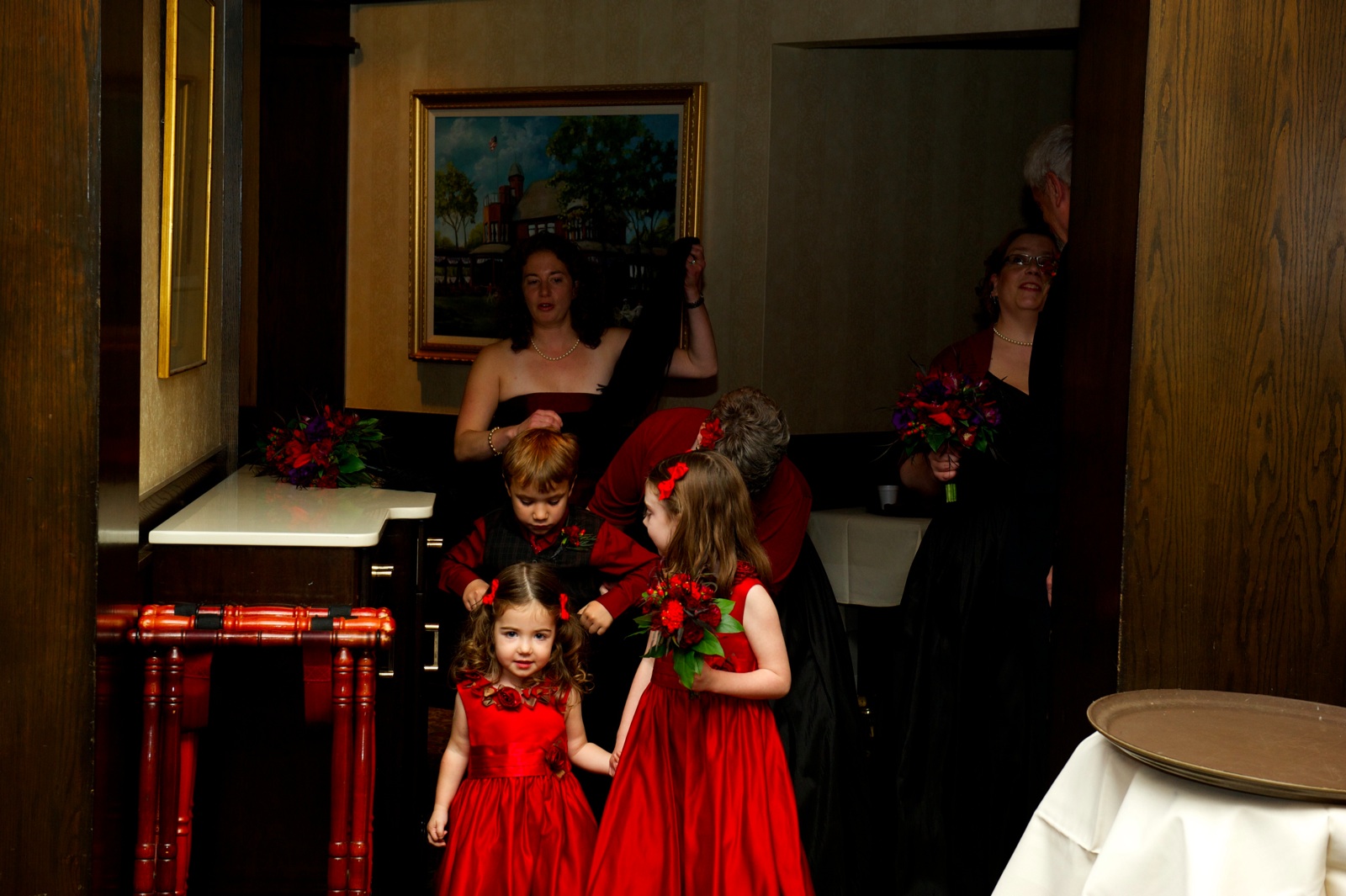 Flower Girls Prepare