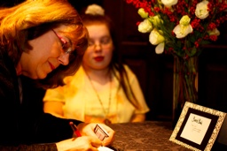 thumbnail of "Bev Signs The Guest Book"