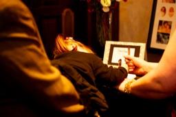 thumbnail of "Sarah Signs The Guest Book - 1"